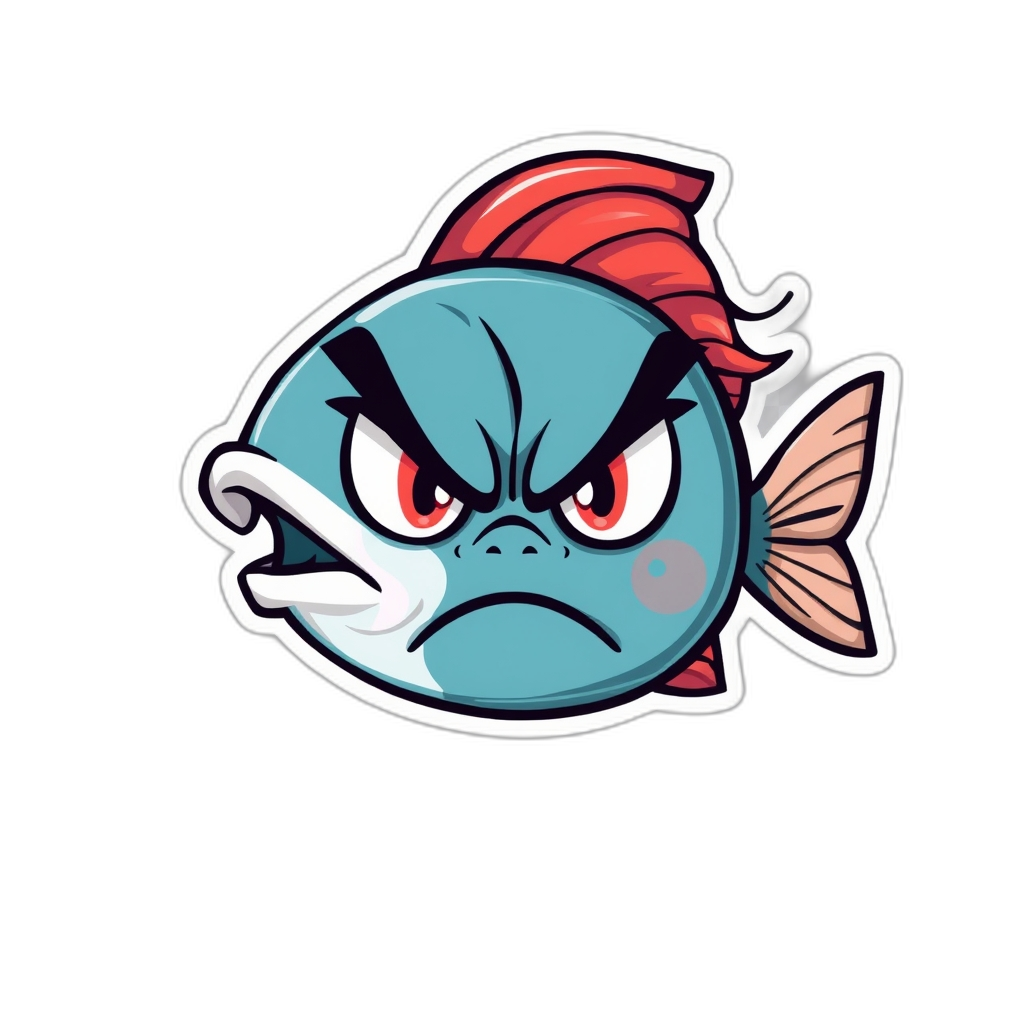 angry fish girl