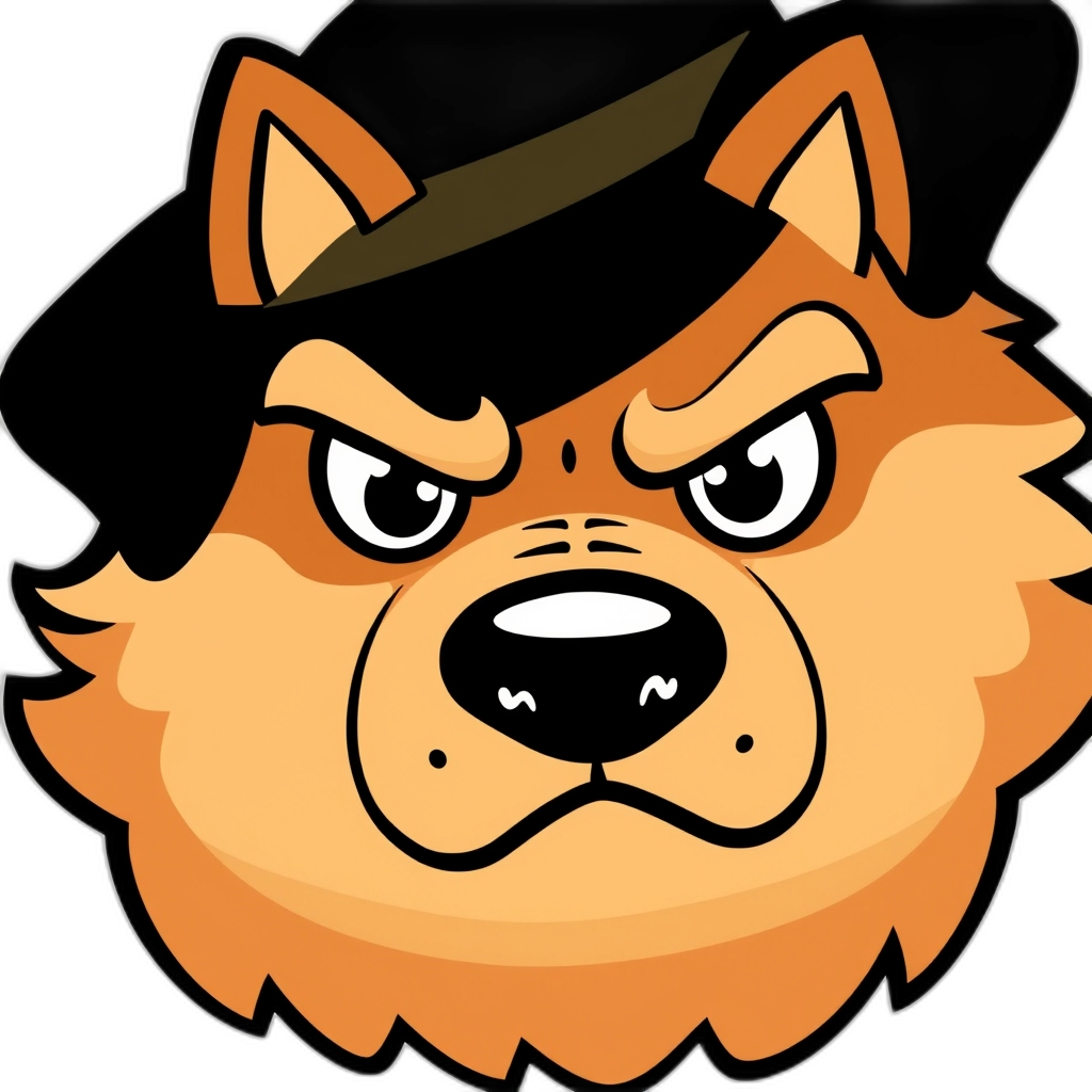 Angry dog face