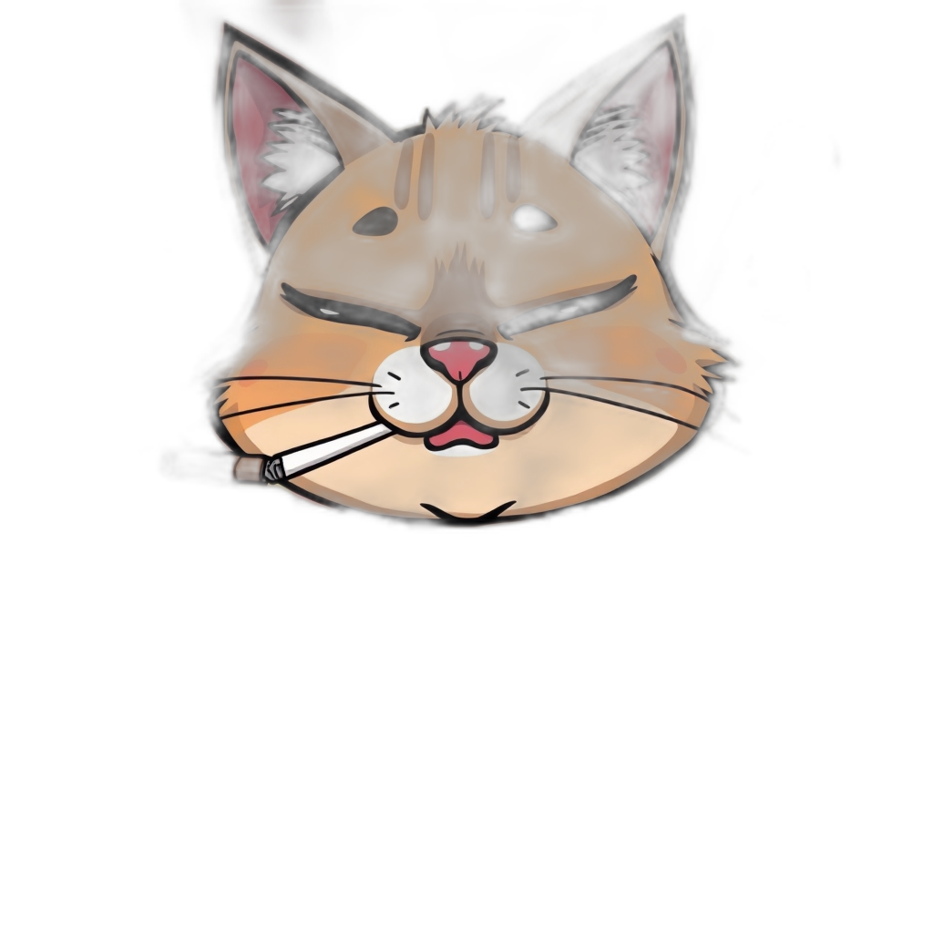  
1. A whimsical illustration of a cartoon cat puffing on a cigarette with an air of superiority, set against a bright and colorful background.
2. A humorous cartoon of a cute cat smoking a cigarette with a sassy demeanor, surrounded by smoke rings and playful cartoon bubbles.
3. An adorable cartoon cat with a cigarette, looking very sassy and arrogant, posed in a confident and powerful stance.
4. A comical image of a funny cat smoking a cigarette with a smug look on its face, with exaggerated facial features and a cheeky grin.
5. An illustration of a sassy cat exhaling smoke with a haughty attitude, dressed in a stylish and fashionable outfit.
6. A cartoon image of a cat enjoying a cigarette with a smug and superior attitude, lounging on a plush and luxurious couch.
7. A cartoon cat smoking a cigarette with an arrogant expression, standing on its hind legs and striking a pose.
8. A funny illustration of a cat puffing on a cigarette with an air of superiority, surrounded by a halo of smoke and a confident gaze.
9. A cute and playful cartoon of a cat smoking a cigarette, looking very sassy and arrogant, with a mischievous tw