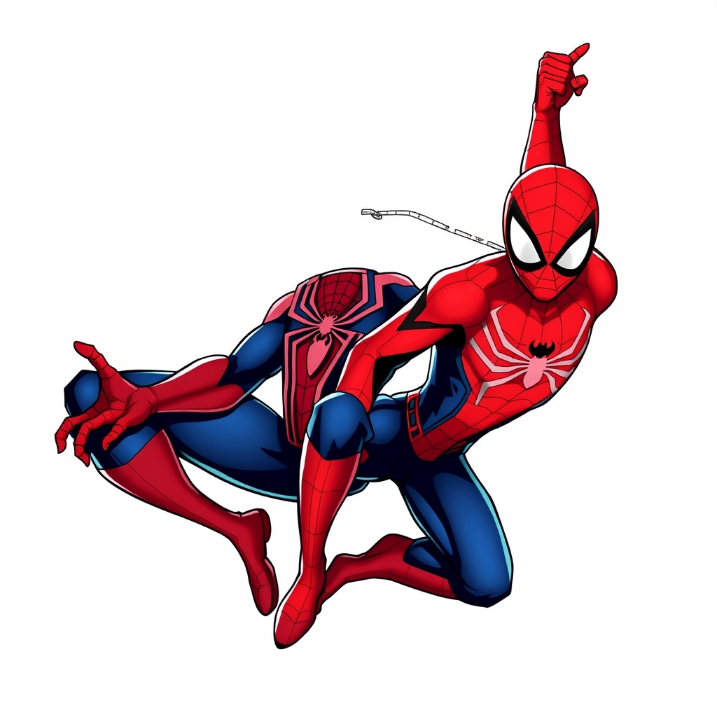 Image prompt, Superior spider man x scarlet spider man 