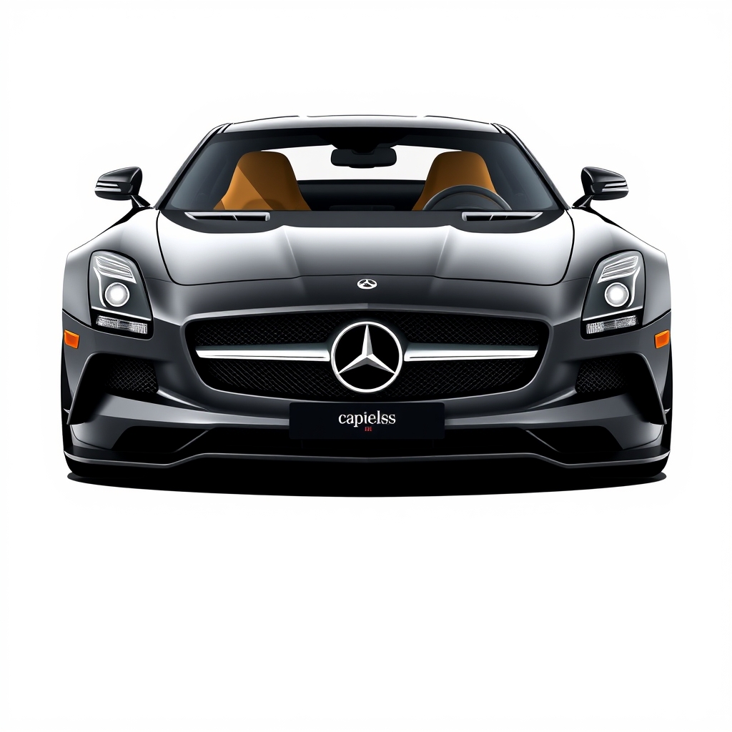 Image prompt, capital bra on the mercedes sls
