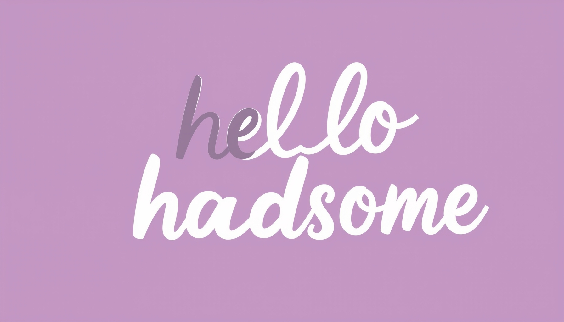 Image prompt, Hello hadsome