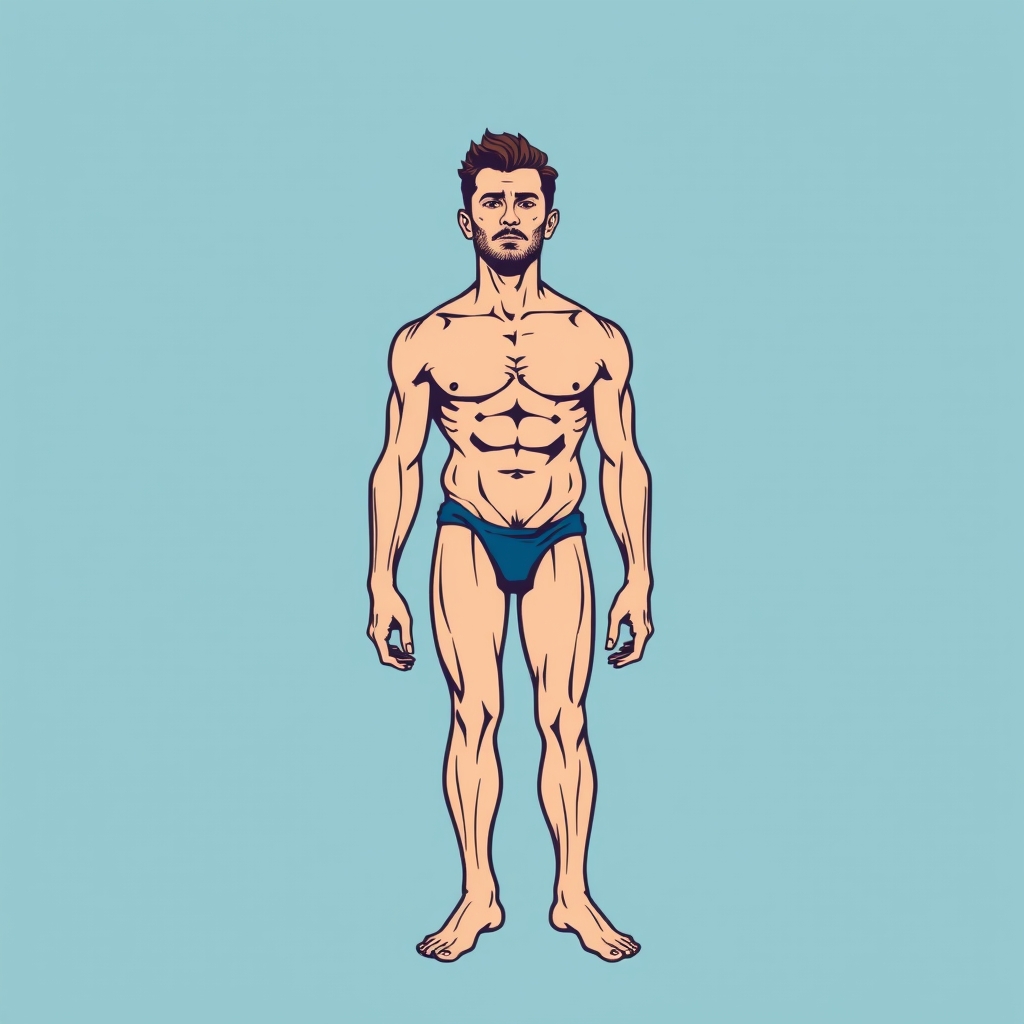 Image prompt, Make him full naked