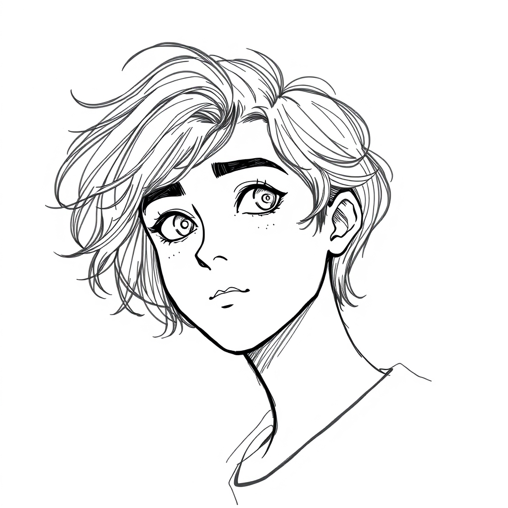 Image prompt,  @Ilán:Prompt:
Dibuja al personaje de la imagen, adjunta, con un estilo de boceto libre y sin adornos. Sobre un fondo blanco brillante, distribuye libremente dibujos de cuerpo entero, primeros planos del rostro, pequeños garabatos, bocetos de cuerpo entero y versiones ghibli, de manera que la página transmita el estado de ánimo y la personalidad del personaje. No lo hagas como una ficha de personaje organizada, sino como un cuaderno de bocetos lleno de información dibujada espontáneamente por un ilustrador y luego apilada. Usa líneas gruesas, simples y ligeramente desordenadas que parezcan bocetos a mano. Añade ilustraciones estilo anime, colores vibrantes con un fuerte contraste, notas aleatorias o pequeños garabatos, a lo largo de toda la página. 
Nombre: Ilán
Personalidad: espontanea, extrovertida
Signo zodiacal: Leo 
Me gusta: hablar, escuchar música, enseñar bailar, viajar, comer, los osos pandas, ir a comprar ropa y zapatos 
@Ilán:Prompt: 
Dibuja al personaje de la imagen, adjunta, con un estilo de boceto libre y sin adornos