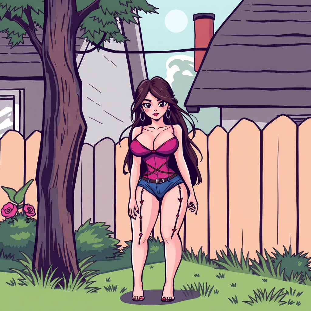Image prompt, Neighbour woman hot