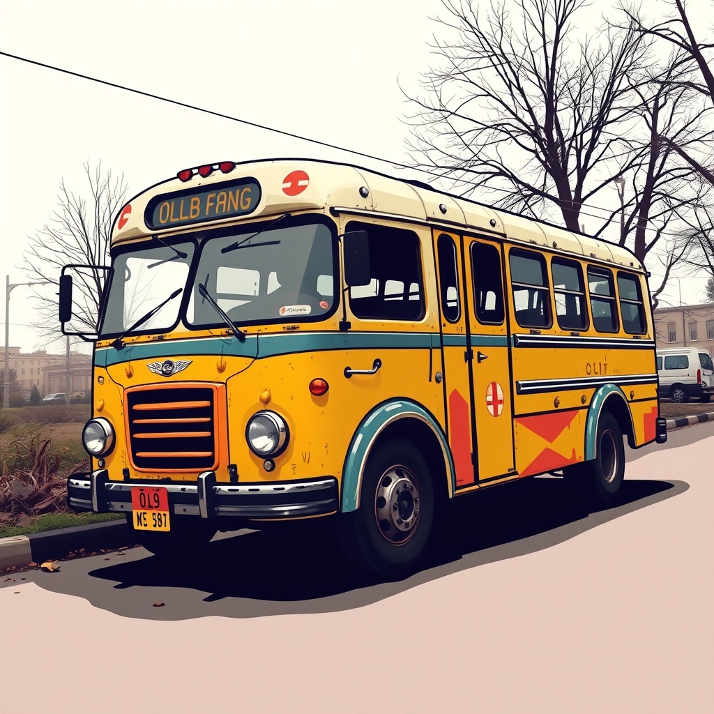Image prompt, Old bus