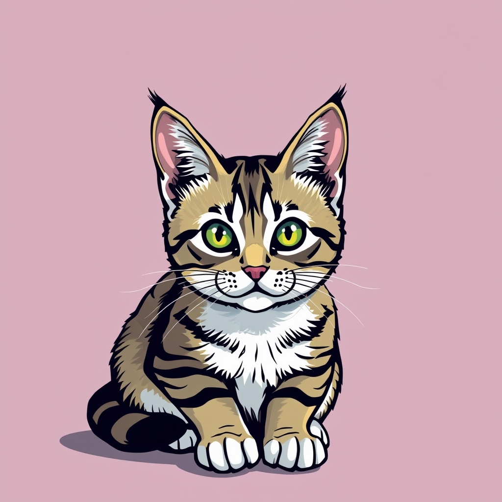 Image prompt, an istanbul cat